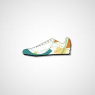 Abstract illustration on sneakers N138
