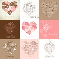 Greeting cards with heart
