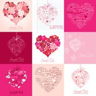 Greeting cards with heart N2