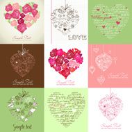 Greeting cards with heart N3