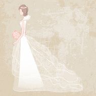 Bride in wedding dress N3