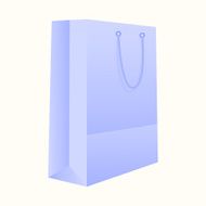 Empty Shopping Bag on white for advertising and branding N4