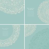 Vintage invitation card set