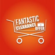 Shopping cart on a bright background N2