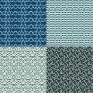 Set of geometric patterns