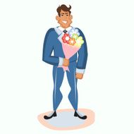 guy man the groom in a suit