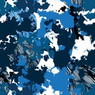 seamless pattern of spots stains and waves