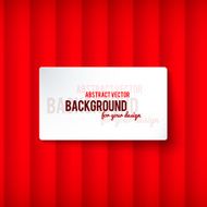 Bright red stripes background with label