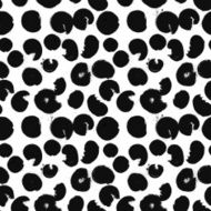 Leopard print seamless pattern watercolor stains
