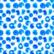 Leopard print seamless pattern watercolor stains N3