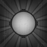 Retro frame on old grunge background
