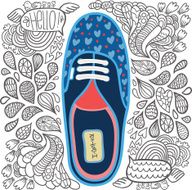 cute cartoon doodle hipster gumshoes N2