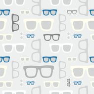 Hipster glasses seamless pattern