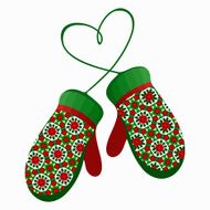 knitted mittens N2