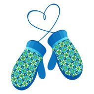 knitted mittens N3