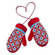 knitted mittens N4