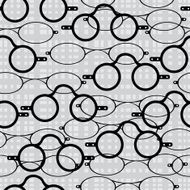 seamless pattern retro glasses