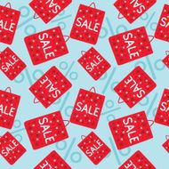 Sale bags seamless pattern