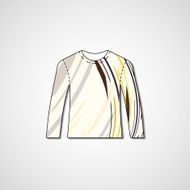 Abstract illustration on sweater N140