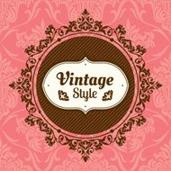 Vintage Floral Frame N6