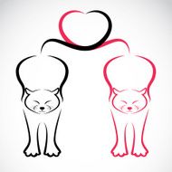Vector image of an cat