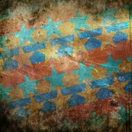 colorful grunge background with stars N5
