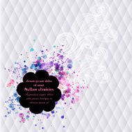 Vector abstract white geometric background