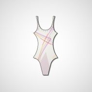 female swimsuit isolated on white background N75