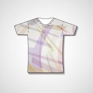 Abstract illustration on t-shirt N134