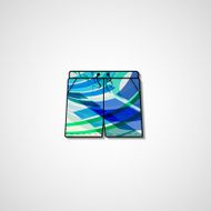 Abstract illustration on shorts N156