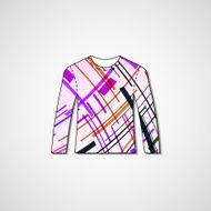 Abstract illustration on sweater N143