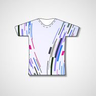 Abstract illustration on t-shirt N135
