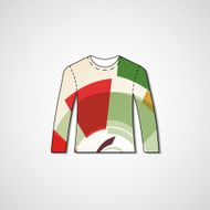 Abstract illustration on sweater N145