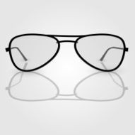 Vector realistic glasses