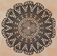 Elegant lacy doily N5