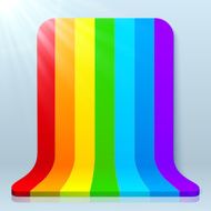 Rainbow stripes plastic vector background N2