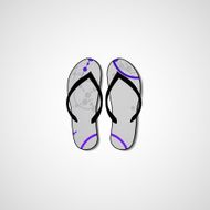 Abstract illustration on flip flops N148