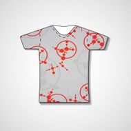 Abstract illustration on t-shirt N136