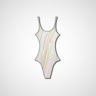 female swimsuit isolated on white background N81