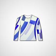 Abstract illustration on sweater N148