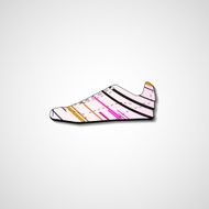 Abstract illustration on sneakers N148