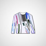 Abstract illustration on sweater N149