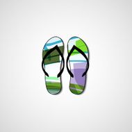 Abstract illustration on flip flops N152