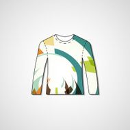 Abstract illustration on sweater N150