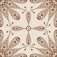 Vector Seamless Abstract Ethnic Floral Patten