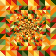 Fall season triangle visual effect abstract seamless pattern background illustration