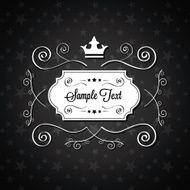 Vector Abstract Background for Sample Text with Stars