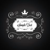 Black Vector Abstract Background for Sample Text