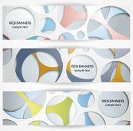 Abstract circles web banners