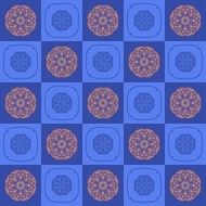 The geometric pattern of square shapes